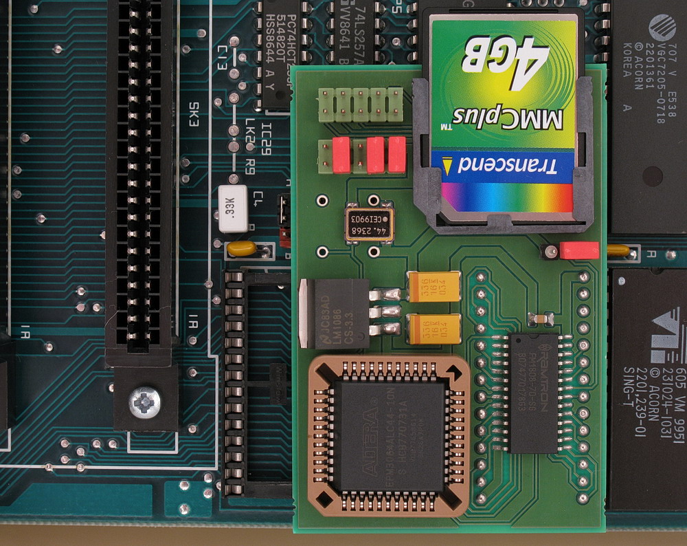 GoMMC installed in an Acorn BBC Master