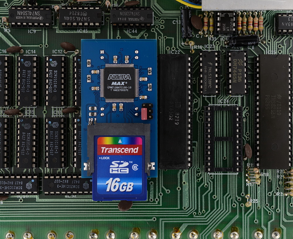 GoSDC-Atom (OSR) installed in an Acorn Atom