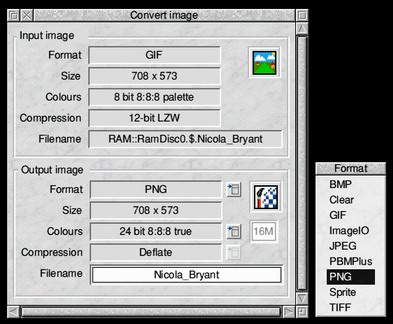 Converting an image