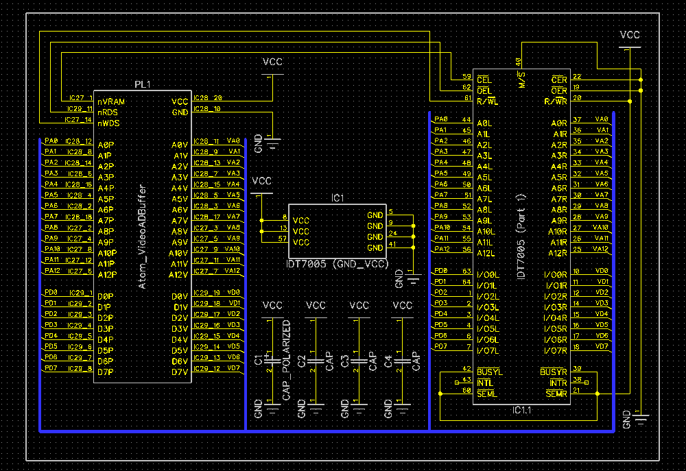 VRAM schematic